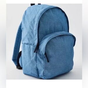 BAGGU Denim Blue Nylon Large Backpack Digital Blue EUC